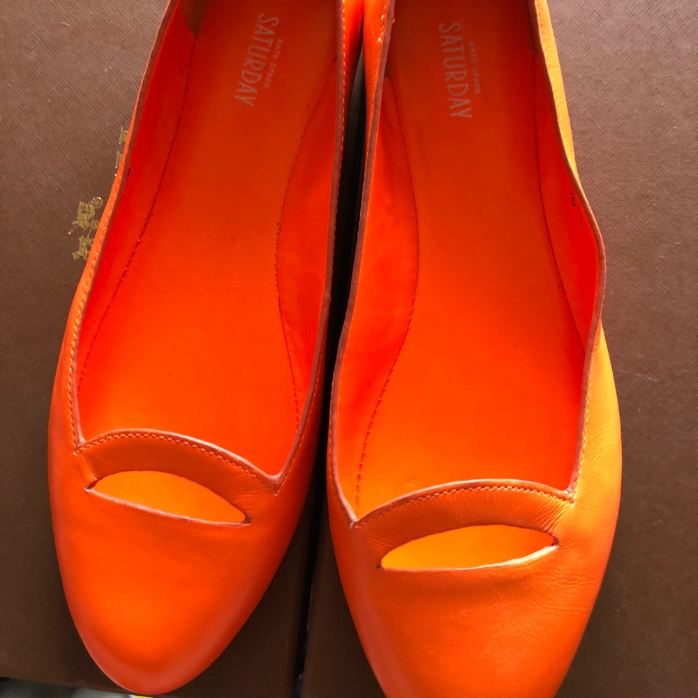 Orange Kate Spade Saturday Collection Flats